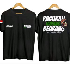 kaos PASUKAN HUDANG BEURANG/Kaos hitam/kaos pendek