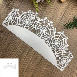 1pc Spider Web Parttern Greeting Card Border Metal Cutting Dies Punch Stencil Cover Handmade Paper Craft Decorating Mold