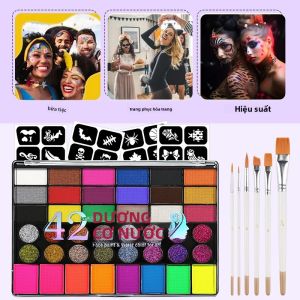 Sơn Dạ Quang Gốc Nước 118G Khô Nhanh Dễ Tẩy Màu Sắc Tươi Sáng Dùng Cho Vẽ Mặt Và Body Art An Toàn Cho Trẻ Em Và Người Lớn