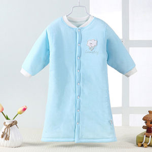 Pure Cotton Baby Sleep Robe Thin Autumn Spring Winter Warm Home Childrens Overall Sleepwear Boy Girl Soft Cotton Gown