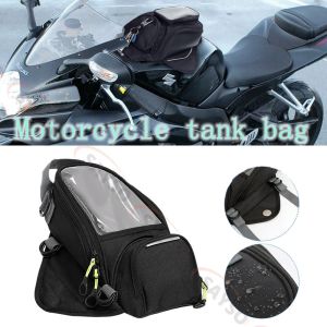 Nomad Universal Magnetic Tank Bag for Motorcycles - Heavy Duty Black Gas Tank Pouch for Cruiser & Sportbike