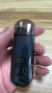 Electric Mini Nose Hair Trimmer Painless Nose Hair Clipper USB Charging Dual-Edge Blades Portable LCD Display Men