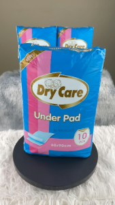 ซึมซับไว! Dry Care แผ่นรองซับผู้ใหญ่ 10 ชิ้น ขนาด 60x90ซม. แผ่นเสริมซึมซับ Under Pad ใช้แล้วทิ้ง ซึมซับเร็ว ไม่รั่วซึม ราคาถูก พร้อมส่ง!