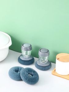 Dụng cụ cọ rửa bát đĩa xoong nồi cọ bếp đa năng có bình nhả dầu