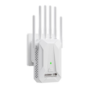 Kebidumei AX3000 WiFi 6 Repeater Wireless Router Dual Band 2.4G/5G Wi-Fi6 Home Signal Amplifier Long Range Network Wifi Extender