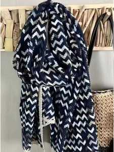 Khăn Choàng Lụa Vải Cotton Mùa Đông Cho Nữ Phong Cách Hàn Quốc Ấm Áp Có Họa Tiết Kẻ Sọc Gấp Gọn Thời Trang Cho Mọi Lứa Tuổi