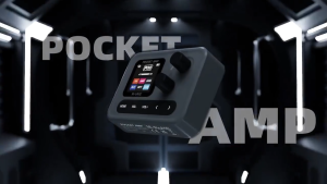BLACK M-VAVE Pocket AMP: 60+ Effects IR Cabs Versatile ReverbsPortable for Guitar/Bass Record