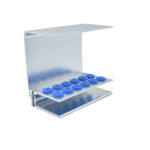 Hộp Đựng Dụng Cụ Nha Khoa F065 Bằng Kim Loại Dành Cho Mũi Khoan Tốc Độ Cao & Thấp Hộp Đựng 12 Lỗ Để Dụng Cụ Chăm Sóc Răng Miệng