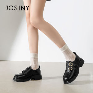Josiny | Soft Bottom Increased Height Ladies Loafer Shoes Spring/Summer New British Style
