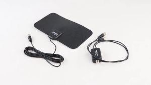 Taffware Antena TV Digital Indoor DVB-T2 25dB with Signal Booster Super Jernih Dalam Ruangan