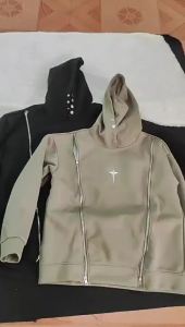 Áo Hoodie Kiểu Mỹ Nam Nữ Áo Khoác Liền Mũ Chui Đầu Cặp Đôi Đường Phố Có Khóa Kéo Đôi Hở Vai Kiểu Dáng Thích Hợp Mới Mùa Thu