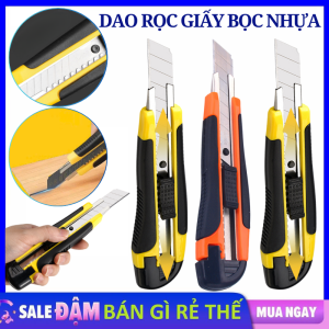 Combo 2 Dao Rọc Giấy Lưỡi Thép 16cm - Dao Cắt Giấy Rọc Bìa Thùng carton Lưỡi Dao Sắc Bén Tiện Ích / Dung Cụ Rọc Cắt Băng Dính Đa Năng - Dao Dọc Giấy Cắt Giấy Cắt Decal