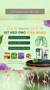 Xịt Họng Xuyên Tâm Liên Keo Ong Vira Nano 30ml Làm Dịu Họng Hỗ Trợ Ho Khàn Tiếng Trẻ Em Người Lớn-Happy Home 4U