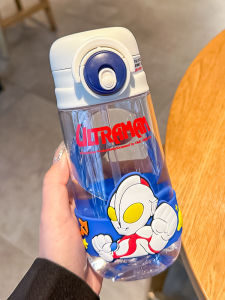 Clow M Childrens Cups Girls Summer Plastic Straw Cup Primary School Students Dedicated Double Drink Portable Water Kettle