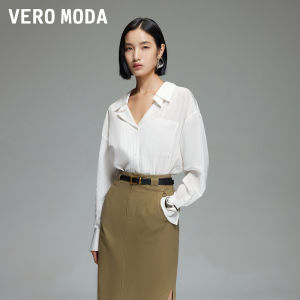 Vero Moda | Áo Thun Sọc Dáng Rộng Cổ V