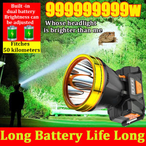 Headlamp Bright Powerful Headlamp LED Headlamp Induction Headlight Waterproof Work Light USB Rechargeable Emergency Light Head-mounted Lamp for Outdoor Running Fishing Hiking lampu kepala lampu suluh kepala
