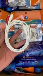 Dây Av 1 Ra 2 Choseal RO5218  Dây Loa 1 Đầu 3.5 Ra 2 Đầu Av Cao Cấp Dài 1.8M 3M 5M 10M Chống Sôi Nhiễu