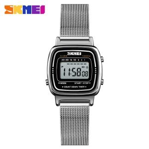 SKMEI | Đồng Hồ Thể Thao LED Kỹ Thuật Số Dành Cho Nữ SKMEI 1901 Đồng Hồ Đeo Tay Nữ Dây Thép Không Gỉ Chống Nước Sang Trọng Có Lịch Và Hiển Thị Tuần