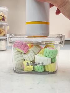 2PCS Vacuum Sealed Tank Plastic Vacuum Coffee Beans Jar Kitchen Cereals Storage Box Moisture-proof Fresh-keeping Tea Canister