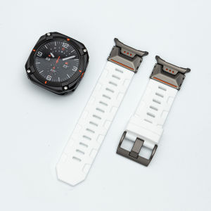 Metal Case+Strap for Samsung Galaxy Watch Ultra 2025 Silicone Sport Bracelet for Galaxy Watch7 Ultra47mm Metal Protective Case