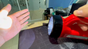 ไฟฉาย แรวสูง ชาร์จไฟบ้าน LED RECHARGEABLE SEARCHLIGHT หลอดแรงสูง พลังสูง แบบชาร์จไฟได้ในตัว ปรับรูปแบบได้ 2ระดับ ไฟหน้ากับไฟข้าง ไฟฉายแรงสูง