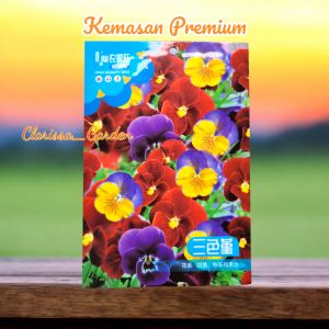 (KEMASAN PREMIUM) BIJI | BENIH BUNGA PANSY MIX ( isi -+20 butir)