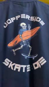 Jopperside kaos pria katun combed distro premium ts514db skull surfing