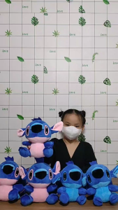 GẤU BÔNG LILO STITCH CHÚ CÚN CON MẶT XỆ VẢI MỊN DỄ THƯƠNG