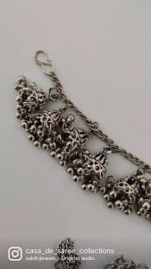 INDIAN WOMEN SILVER MATHA PATHI (HEAD BAND)