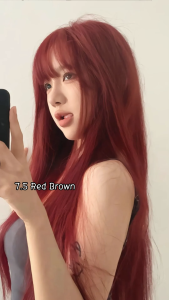 Bremod Hair Color Red brown Red 100ML+Oxidizer 6% 9% 12% 100ML Plant Natural Hair Dye Stylish Hair Color DIY hair dye Show whiteness BR-R301-0.45