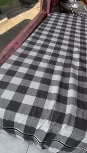 SARUNG KASUR RESLETING MOTIF EMILY ABU BAHAN COTTON DISPERSE LEMBUT