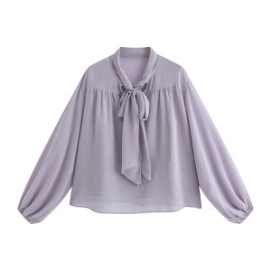 JULULOOK | Bộ Áo Sơ Mi Cổ Đũi Nơ & Chân Váy Kiểu Pháp Kích Cỡ Lớn