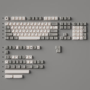 Bộ Keycap PBT Cherry Profile 142 Phím Kiểu Nhật Cổ Điển In Chuyển Nhiệt Khắc Cạnh Dành Cho Bàn Phím Cơ