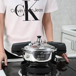 RONGCHUAN | Commercial Low Profile 316 Stainless Steel Pressure Cooker
