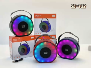 【8W】SE-T22ลำโพงพกพาBluetooth อย่างรวดเร็วเสียงเบสลึกเสียงใสเคลียร์ RGBไฟ