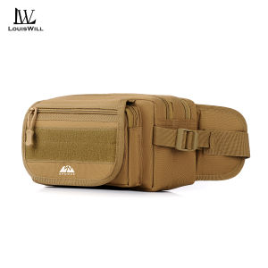 LouisWill Fashion Waist Bag Men Chest Bag Waterproof Sports Bag Large Capacity Casual Bag Lightweight Messenger Bag Outdoor Fitness Bag Business Bag