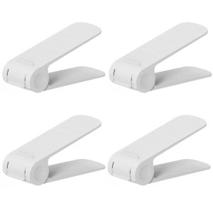 Adjustable Double Layer Shoe Rack Storage Organizer One-Piece Shelf Shoe Holder Integrated Design Space-Saving Solution