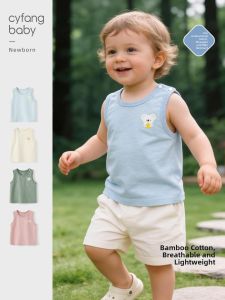 CAIYINGFANG | Kids Summer Bamboo Cotton Vest Shirt