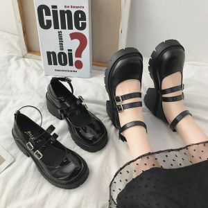 【COD】Fashion Style JK /Lolita Casual Students Mary Janes Shoes Classic Black Leather Shoes Women Shoes