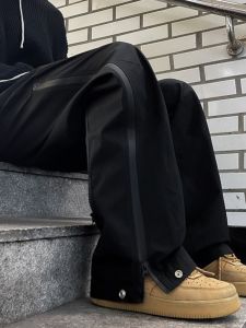 กางเกงขายาวทรงหลวมสำหรับผู้ชาย กางเกงขายาวลำลองกลางแจ้ง กันน้ำ กางเกงขายาวทรงหลวมสไตล์อเมริกัน ทรงหลวม ทรงหลวม กางเกงขายาวลำลอง