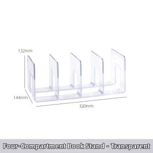 Transparent Bookend Storage