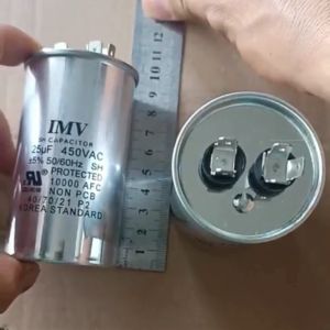 Tụ nhôm cbb65 nội địa Trung kích thước 50x95 dùng cho máy lạnh máy rửa xe động cơ điện một pha