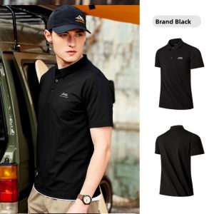 Jeep | Jeep Mens Polo Shirt Breathable Quick Dry UV Protection Short Sleeve Sporty Casual City Leisure T-Shirt Urban Outdoor Wear