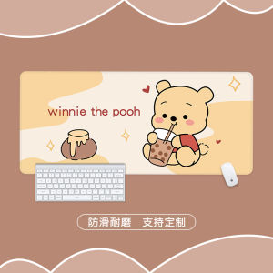 Pooh Bear Mouse Pad Anime Cute Cartoon Oversized Table Mat Boys and Girls Office Table Mat Keyboard Pad Customizable