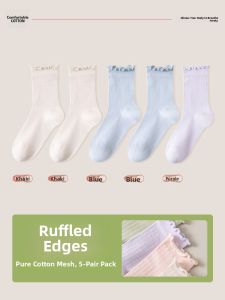 JINGCHI | Antibacterial Sweat-Absorbing Odor-Resistant Breathable Mesh Mid-Calf Socks