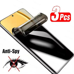 3Pcs Privacy Hydrogel Film For Realme 9 8 7 Plus 8i GT 5G 2 3 2 X2 Pro C11 C21 Screen Protector Without Fingerprint Unlocking