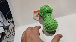 Pet Dog and Cat Rubber Dumbbell: A Spike Design 11cm & 14cm Plaything