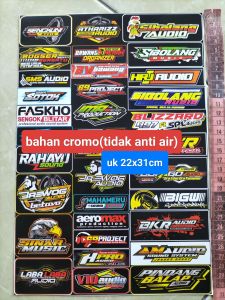 STIKER SOUND | STIKER AUDIO | STIKER SOUNDSYSTEM | STIKER PACK | STIKER 1 LEMBAR | UKURAN 21 cm x 31cm