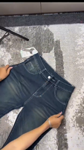 Jeans Cutbray Retro Highwaist Strecht - Jeans Cutbray Wanita Premium Highwaist