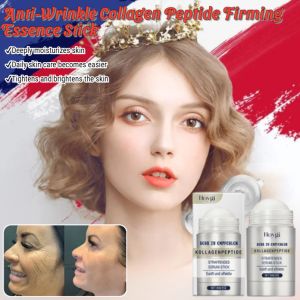 Collagen Peptide Firming Essence Stick Anti-Wrinkle Lift Line Fines Essence Moisturizing Hydrating Brighten Dull Skin 胶原蛋白紧致精华棒